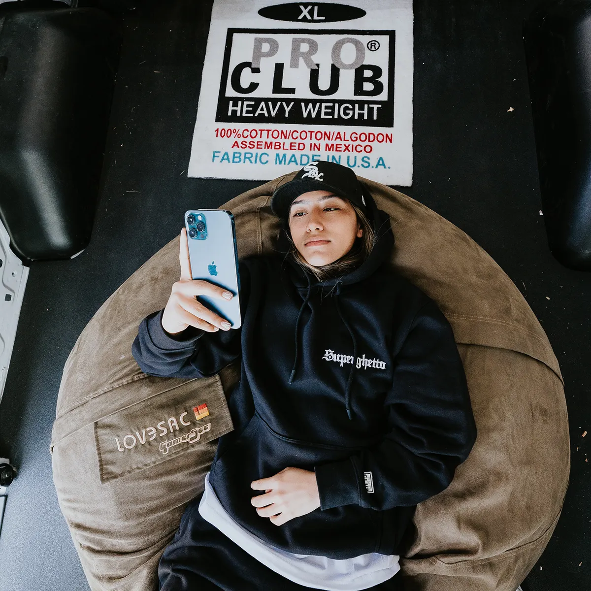 [90MDBD09] Buddy Superghetto Black Heavyweight Basic Hoodie 2