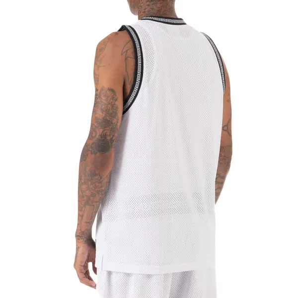 [11pc0202] Pro Club Men's Heavyweight Pc Link Basketball Jersey - White