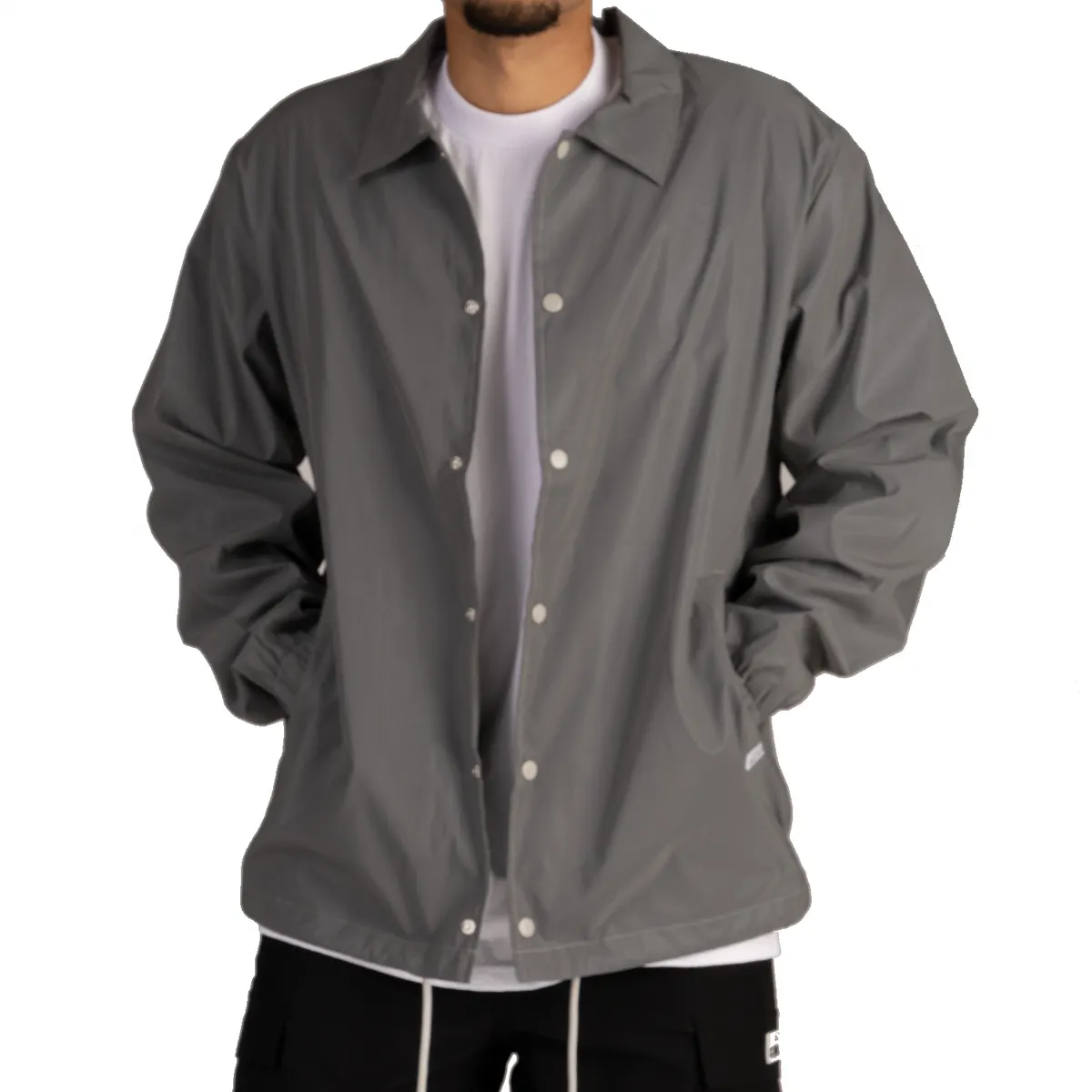 [03PC0301D] [03pc0301d] Pro Club Reflective Coach Jacket, Silver Reflective 4