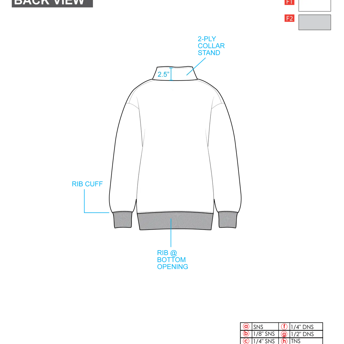 [54PC0110] Women's Heavyweight 1/4 Zip Long Sweatshirt 3