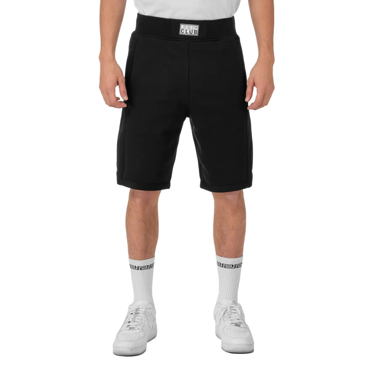 [12PC0403] [12pc0403] Pro Club Men's Fleece Retro Basketball Short 6