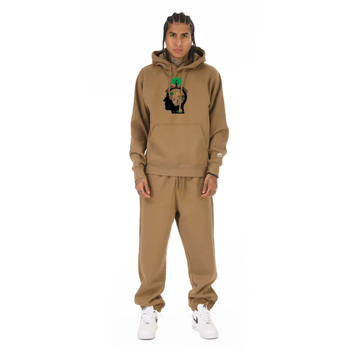 [90MDYH04] Yelohill Growth Is Gangsta Gisg Heavyweight Basic Hoodie 8