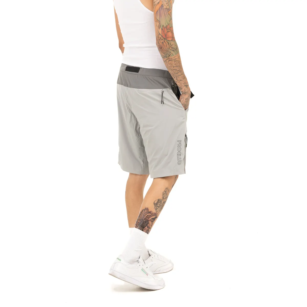 [13PC0505] [13pc0505] Pro Club Men's Performance Stretch Nylon Hiking Short - 9 Inch Inseam 1