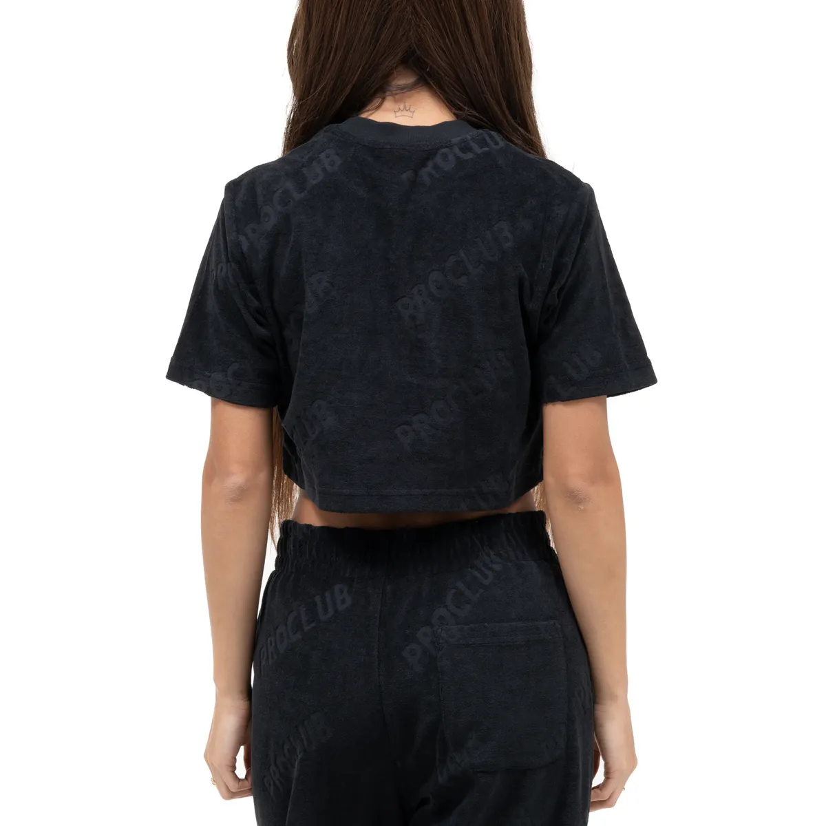 [11PC0702B] Cropped Terry Cloth Tee 6