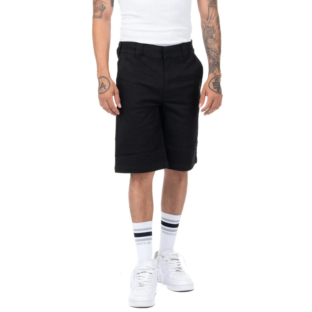 [13PC0502] [13pc0502] Pro Club Men's Heavyweight Premium Stretch Twill Work Short - 10 3/4 Inch Inseam 6