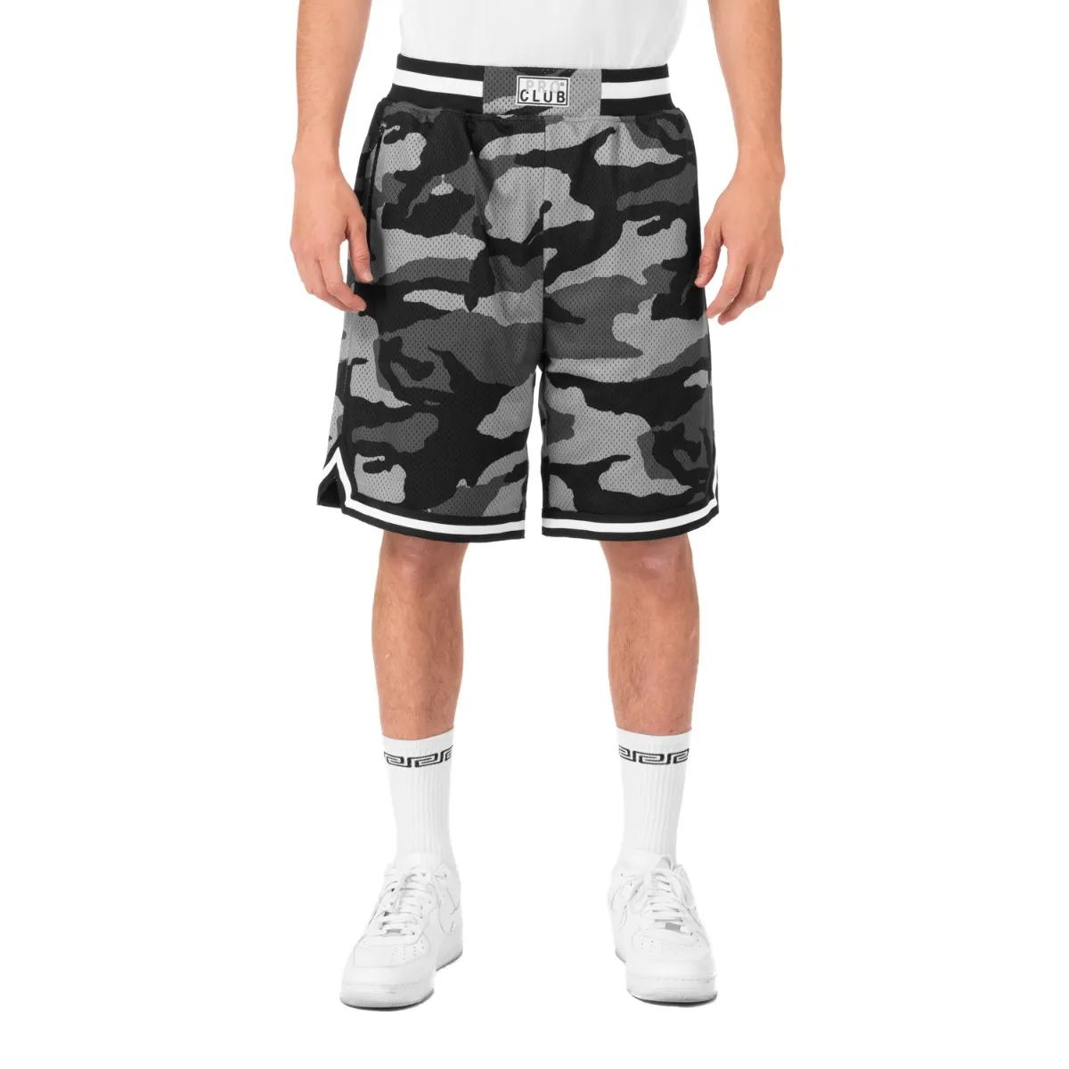 [11pc0506] Pro Club Men's Classic Zipper Pocket Camo Basketball Short 4
