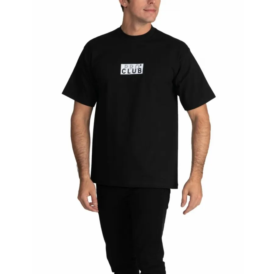 Pro Club Heavyweight Short Sleeve Embroidered Box Logo Tee 4