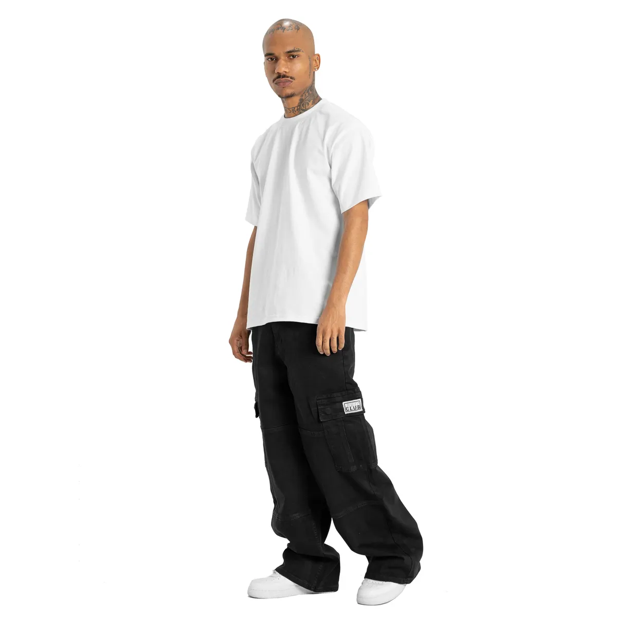 [32PC0606] Denim Cargo Pant - Baggy 5