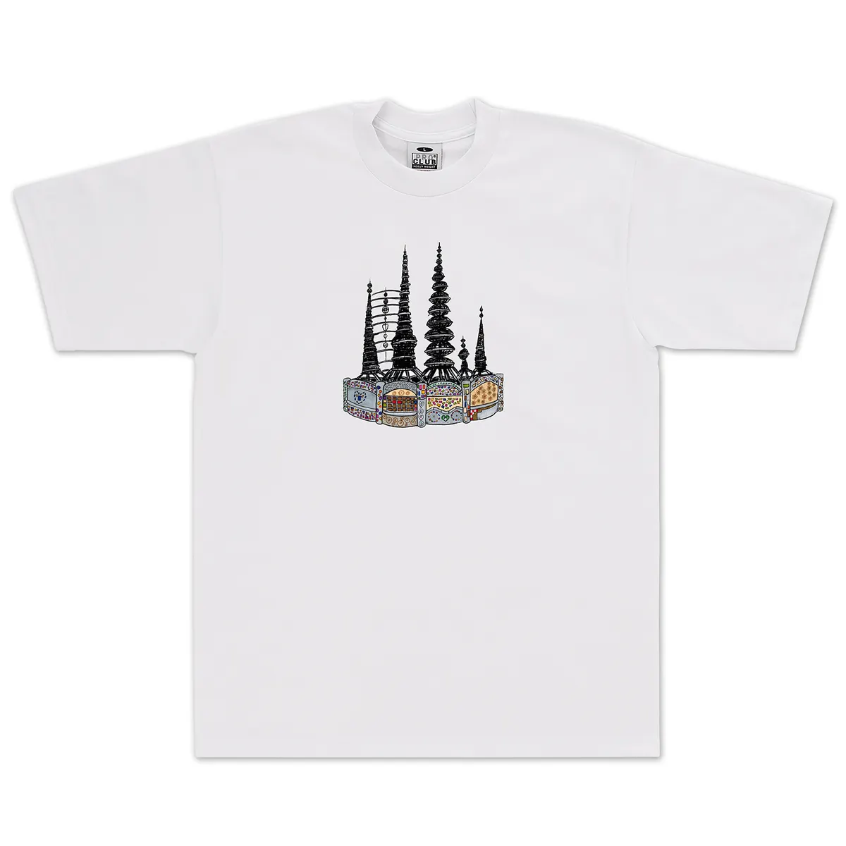 [90MDBD01] Buddy Superghetto Watts Towers Heavyweight Tee 1