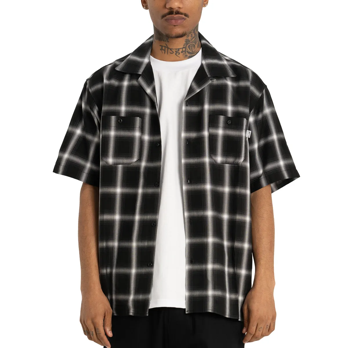 [42PC0201] Ombre Checker Ss Shirt 8
