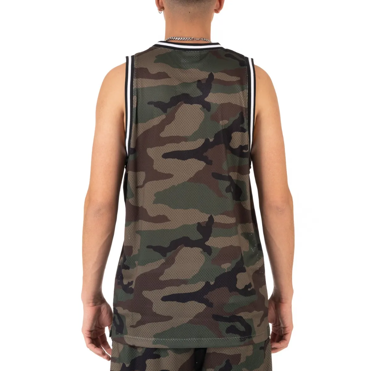 [11pc0203] Pro Club Men's Classic Camo Basketball Jersey 4