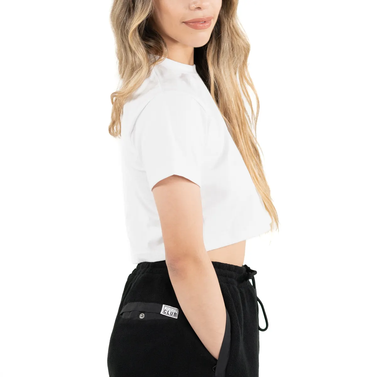 [301CR] Womens Hw Cotton Ss Crop Tee 8