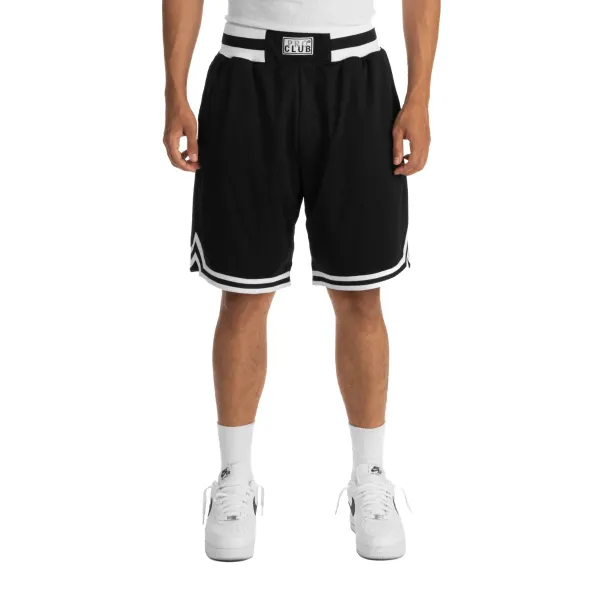 [03pc0505] Pro Club Men's Classic 9.5in Inseam Basketball Shorts - Black