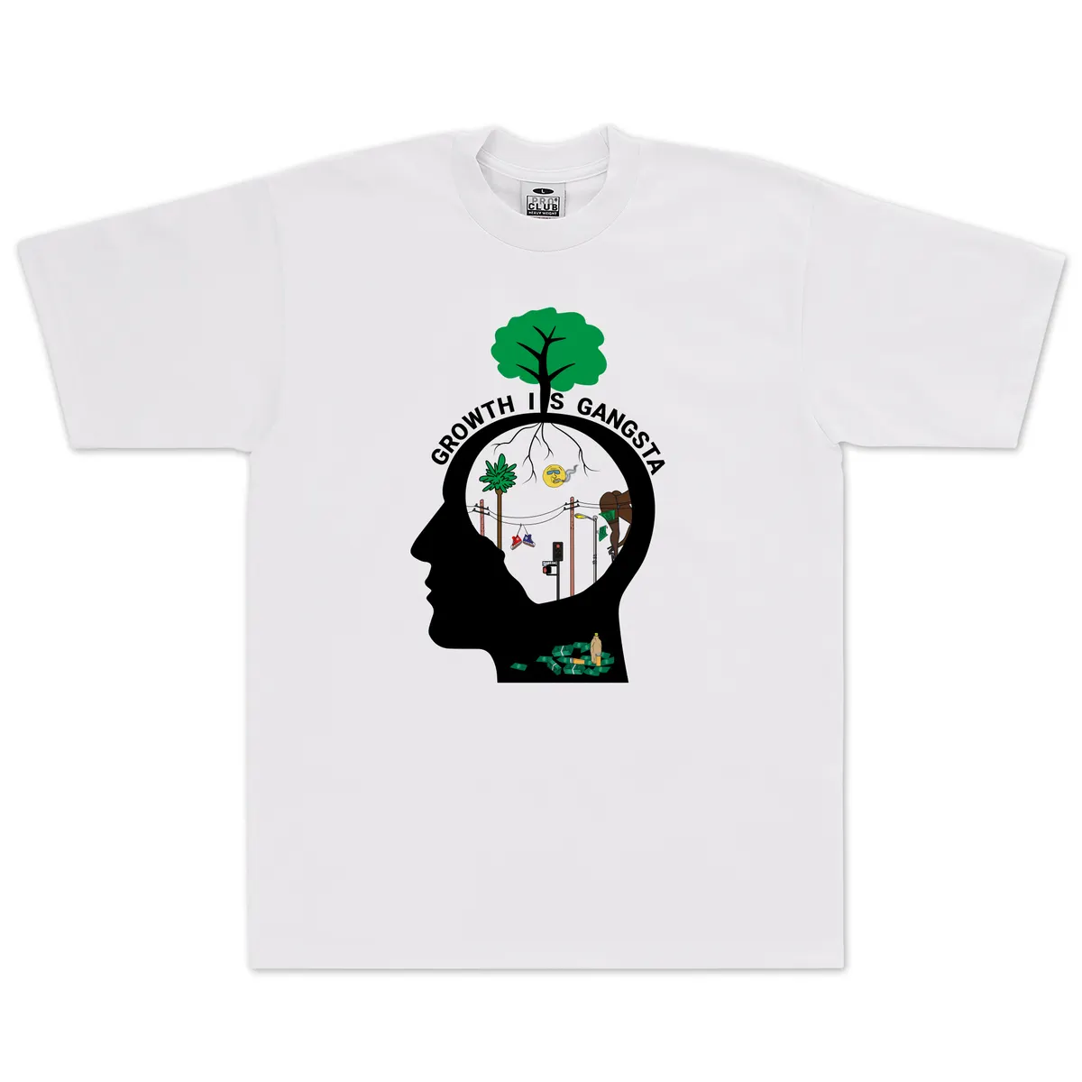 [90MDYH02] Yelohill Growth Is Gangsta Gisg Heavyweight Tee 6