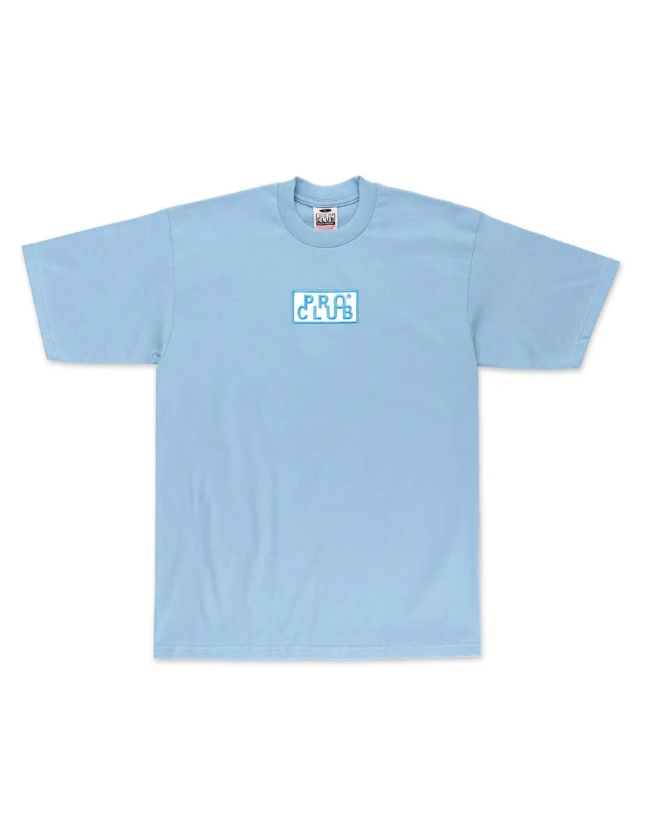 [101TNL] Pro Club Heavyweight Short Sleeve Embroidered Box Logo Tee 8
