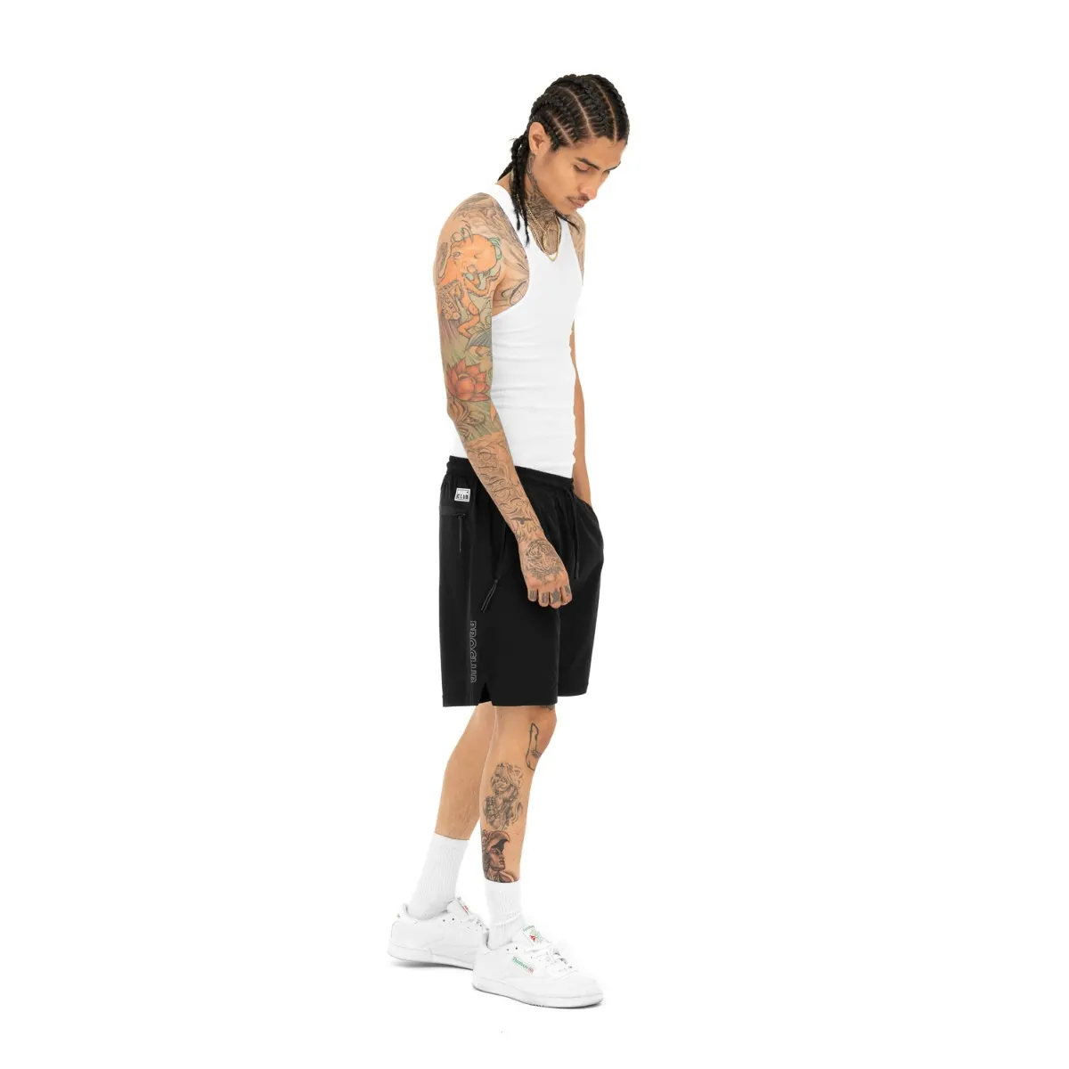 [13PC0504] [13pc0504] Pro Club Men's Performance Stretch Nylon Active Short - 5 1/2 Inch Inseam 5