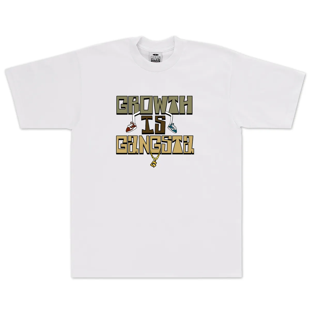 [90MDYH01] Yelohill Growth Is Gangsta Gig Heavyweight Tee 4