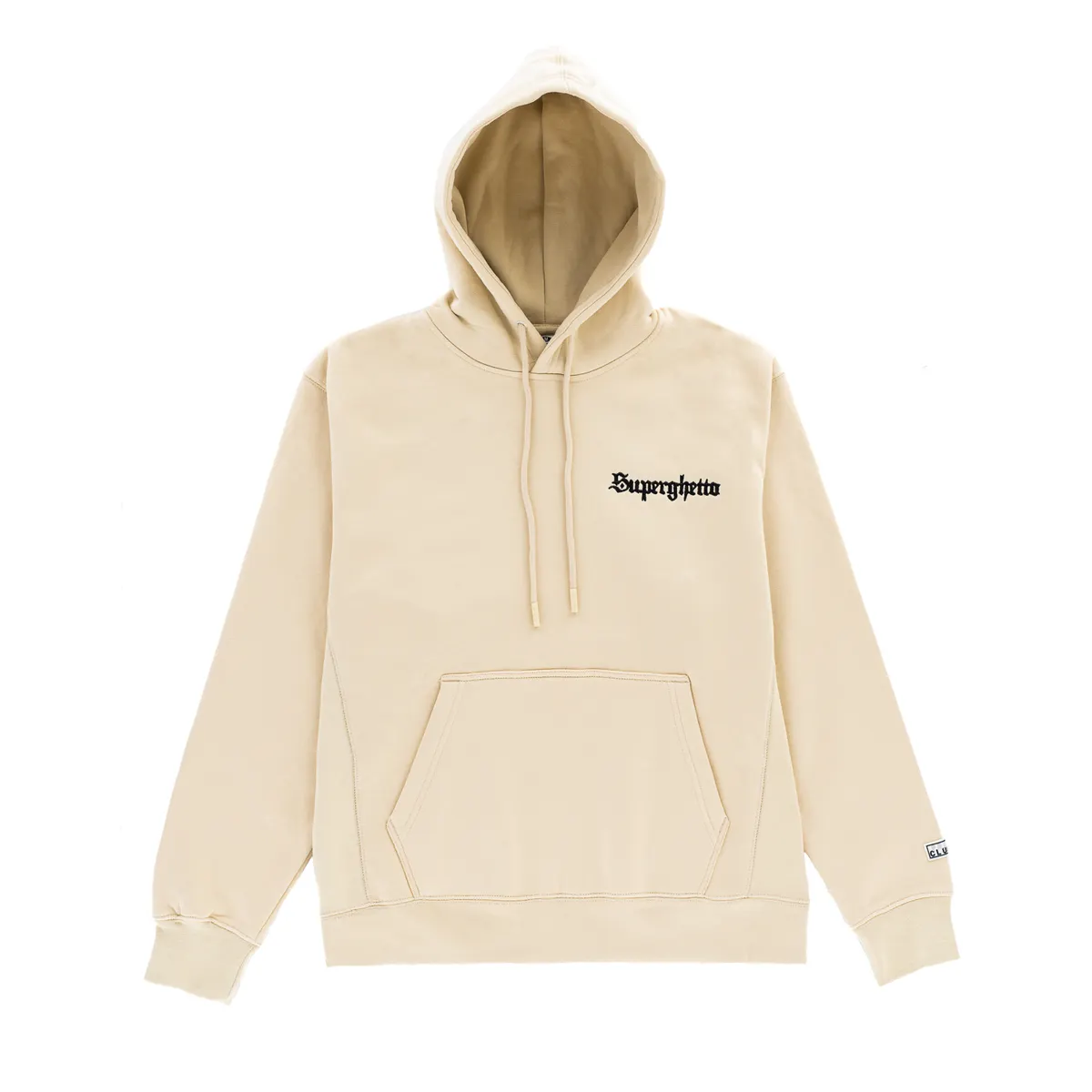 [90MDBD10] Buddy Superghetto Oyster White Heavyweight Basic Hoodie 2
